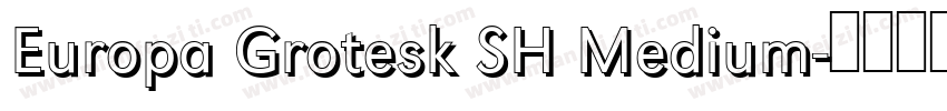 Europa Grotesk SH Medium字体转换